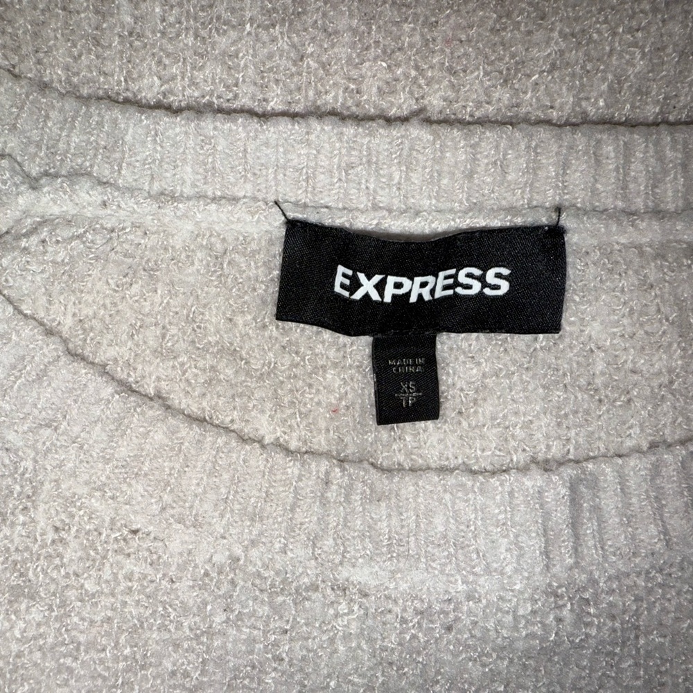 Express Soft Off White Sweater - Picture 4 of 5